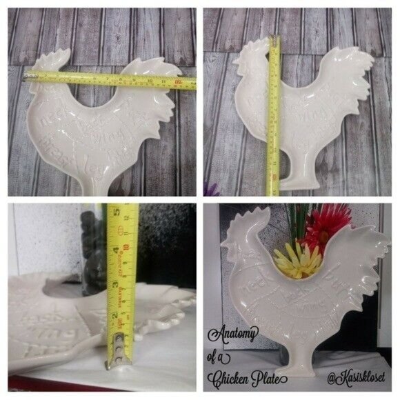 Tabletops Gallery Accents Farmhouse Anatomy Of A Chicken Plate